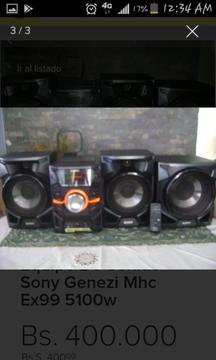 Equipo de Sonido Sony