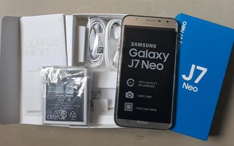 J7 Neo 16gb Nuevo con Forro Y Vidrio