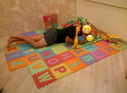 alfombra piso de goma o foami para bebes