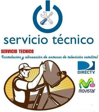 Servicio Tecnico Tv Satelital Directv, Movistar, Inter