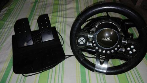 Volante Y Pedales para Ps2 Ps3 Xbox Y Pc
