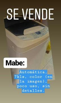 Lavadora Automática Mabe de 7kg