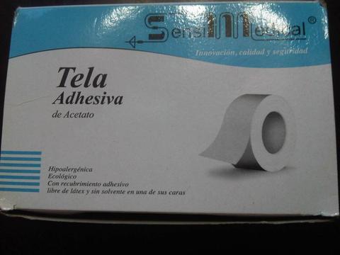 Tela Adhesivode acetato, Y AHDESIVO DE OXIDO DE ZINC