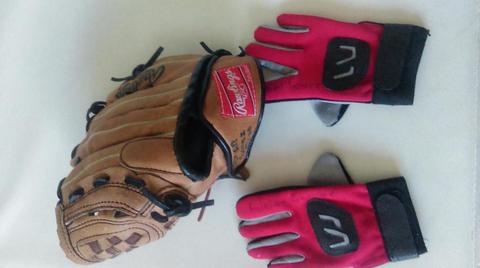 Guante Rawlings De 9 1/2 Para Niño Zurdo Con Guantines