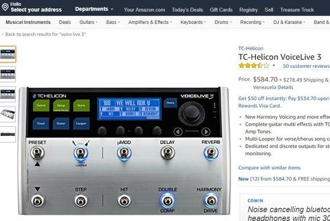 Tc Helicon Voicelive 3 Guitarra Pedal Looper Amplificador Bajo Efectos