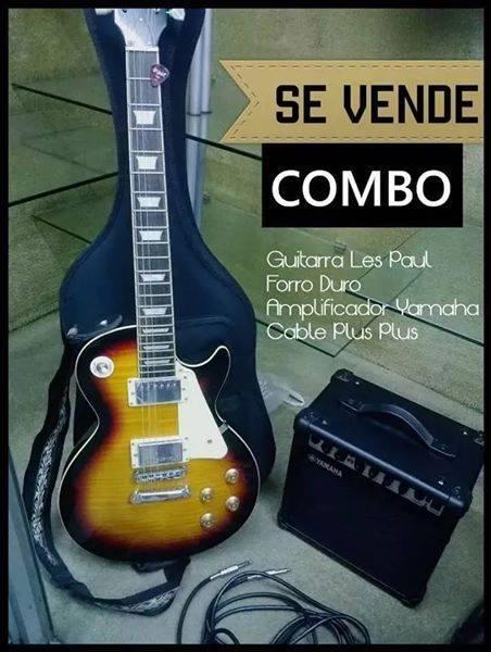 Guitarra Les Paul Amplificador Yamaha