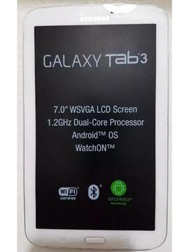 Tablet Samnsung Galaxy Tap 3, 7.0, Como Nueva solo Wifi