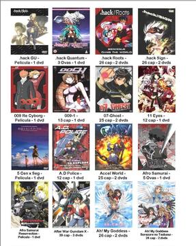Series Anime mas de 2000 titulos en Digital y Fisico