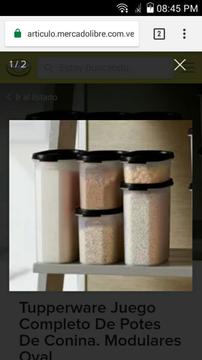 Set de Envases de Cocina Tupperware Nuev