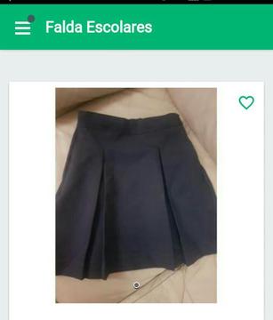 Falda Short Escolar