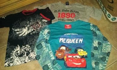 franelas niño talla 7 y 12