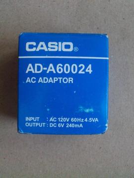 Adaptador de corriente Casio ADA60024 Catalog Aldo