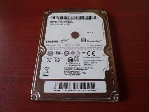 Disco duro Samsung para laptop de 320gb