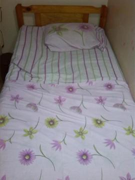 cama individual con colchon