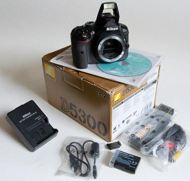 Nikon D D5300 Cámara digital SLR de 24.2MP Negro solo cuerpo