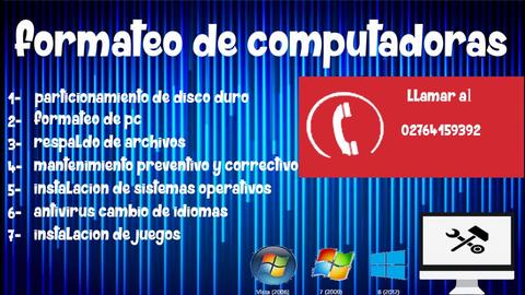 MANTENIENTE Y REPARACIÓN DE COMPUTADORAS ECONOMICO