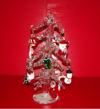 Mini Árbol de Navidad de cristal