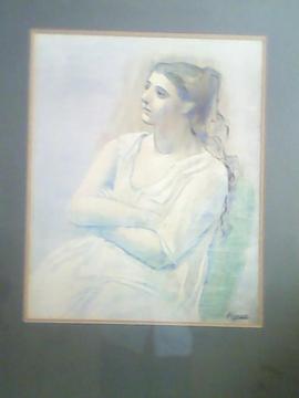 Serigrafia De Pablo Picasso Woman White mujer De Blanco