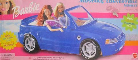 Mustang Carro Convertible De Barbie Mattel Coleccion Regalo